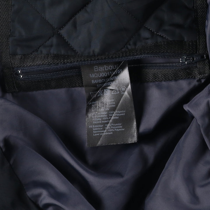 2000'S Barbour 3-Warrant Quilted Puffer Jacket, Men's XL polyester black type Vintage Second Hand