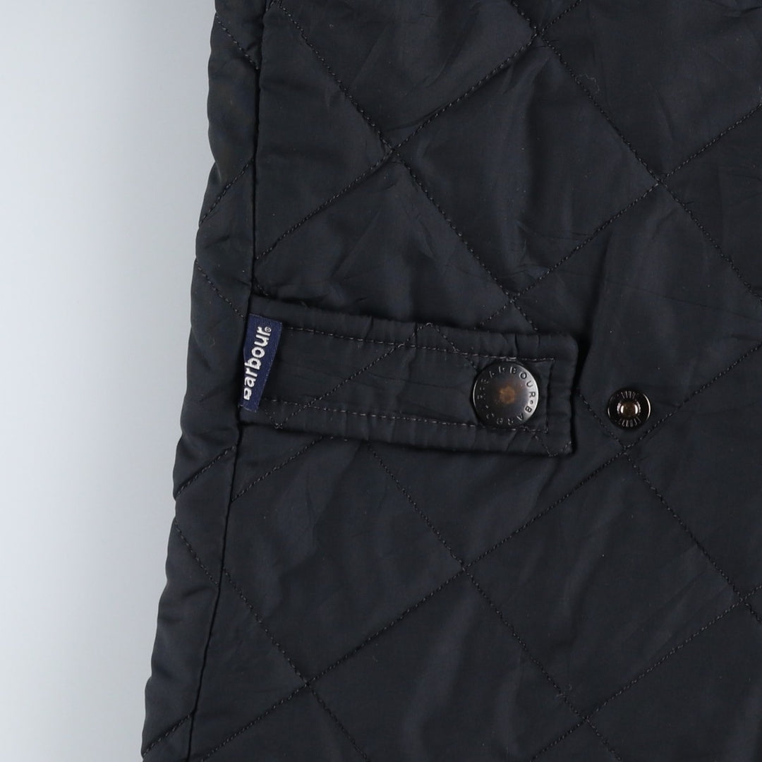 2000'S Barbour 3-Warrant Quilted Puffer Jacket, Men's XL polyester black type Vintage Second Hand