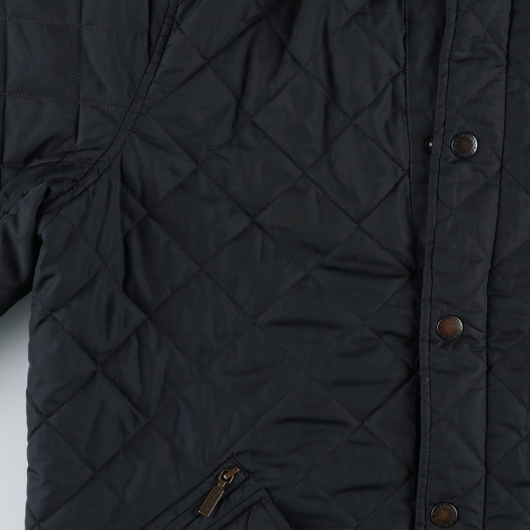 2000'S Barbour 3-Warrant Quilted Puffer Jacket, Men's XL polyester black type Vintage Second Hand