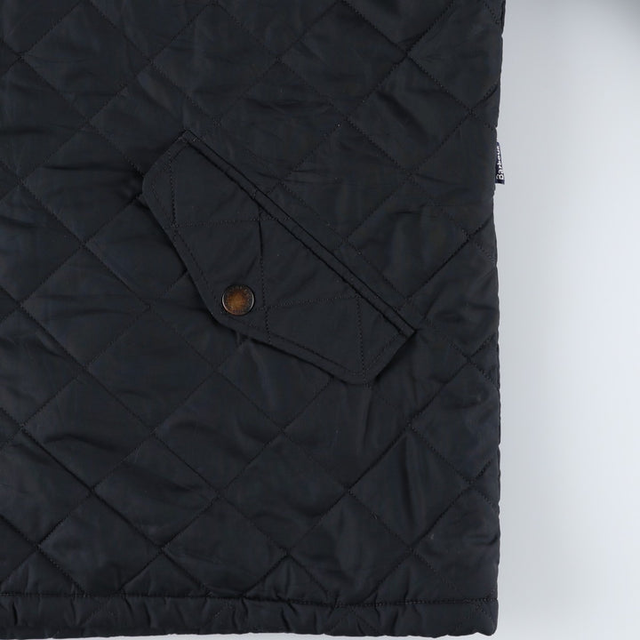 2000'S Barbour 3-Warrant Quilted Puffer Jacket, Men's XL polyester black type Vintage Second Hand