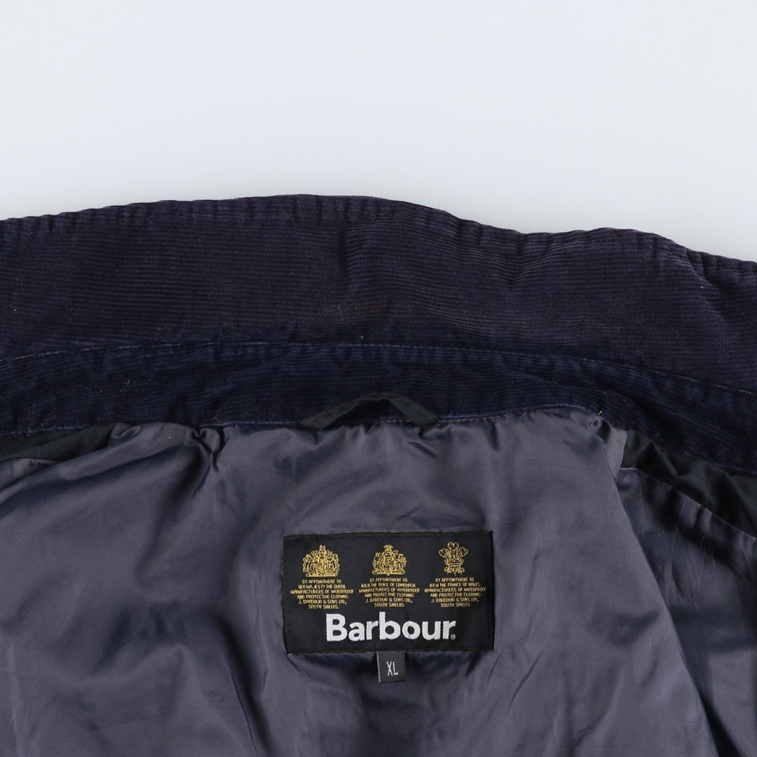 2000'S Barbour 3-Warrant Quilted Puffer Jacket, Men's XL polyester black type Vintage Second Hand