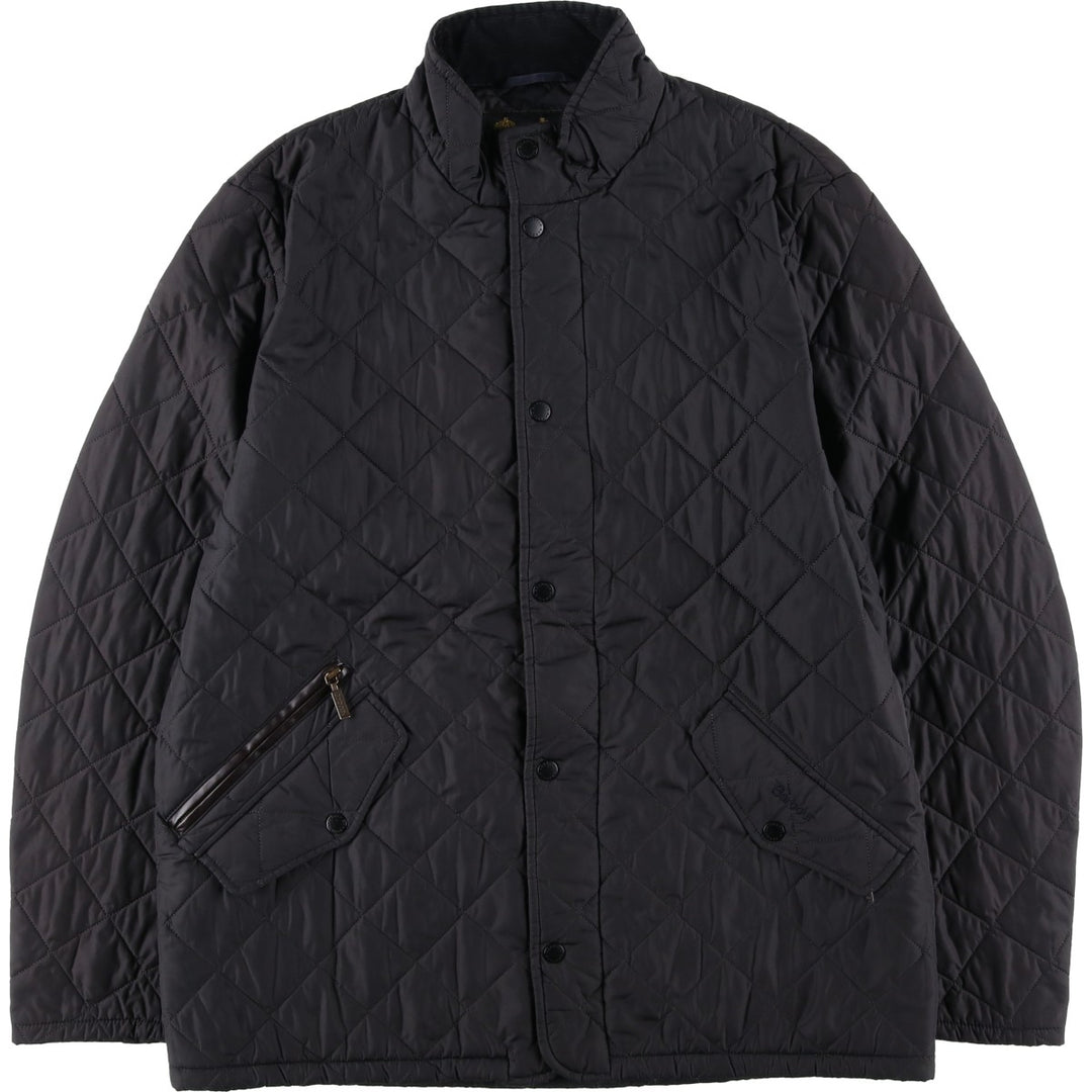 2000s~ Barbour 3 Warrant Quilted Puffer Jacket, Men's Size L polyester black type Vintage Second Hand