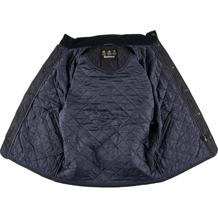 2000s~ Barbour 3 Warrant Quilted Puffer Jacket, Men's Size L polyester black type Vintage Second Hand