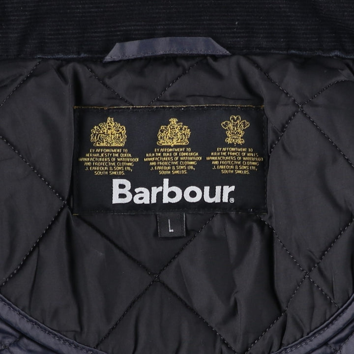 2000s~ Barbour 3 Warrant Quilted Puffer Jacket, Men's Size L polyester black type Vintage Second Hand