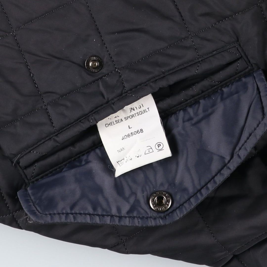 2000s~ Barbour 3 Warrant Quilted Puffer Jacket, Men's Size L polyester black type Vintage Second Hand