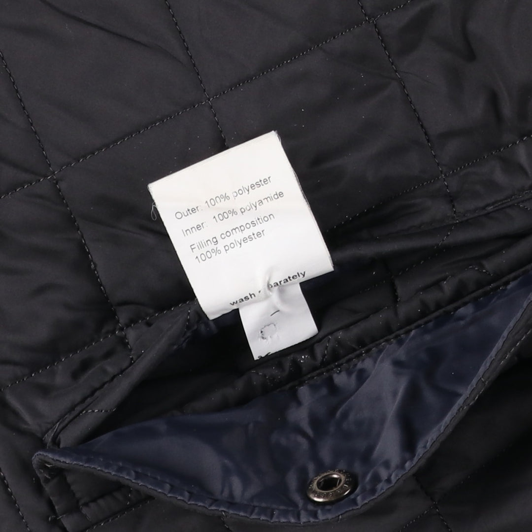 2000s~ Barbour 3 Warrant Quilted Puffer Jacket, Men's Size L polyester black type Vintage Second Hand