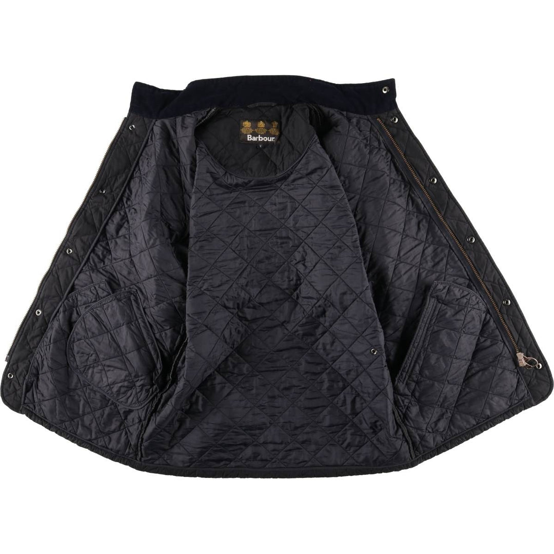 2000s~ Barbour Chelsea Sport Quilt 3 Warrant Padded Puffer Jacket, Men's Medium polyester black type Vintage Second Hand