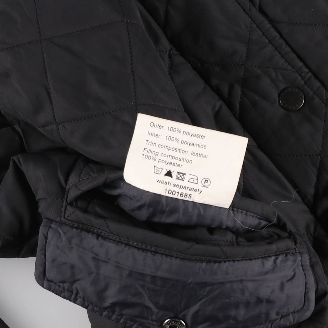 2000s~ Barbour Chelsea Sport Quilt 3 Warrant Padded Puffer Jacket, Men's Medium polyester black type Vintage Second Hand