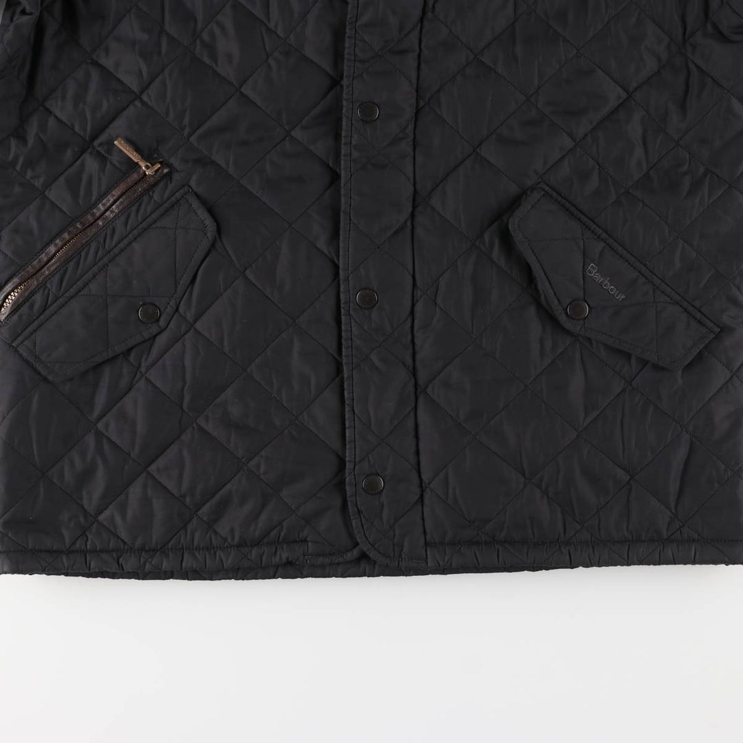 2000s~ Barbour Chelsea Sport Quilt 3 Warrant Padded Puffer Jacket, Men's Medium polyester black type Vintage Second Hand