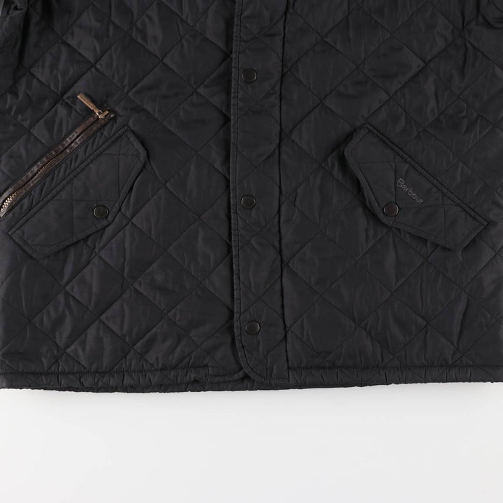 2000s~ Barbour Chelsea Sport Quilt 3 Warrant Padded Puffer Jacket, Men's Medium polyester black type Vintage Second Hand