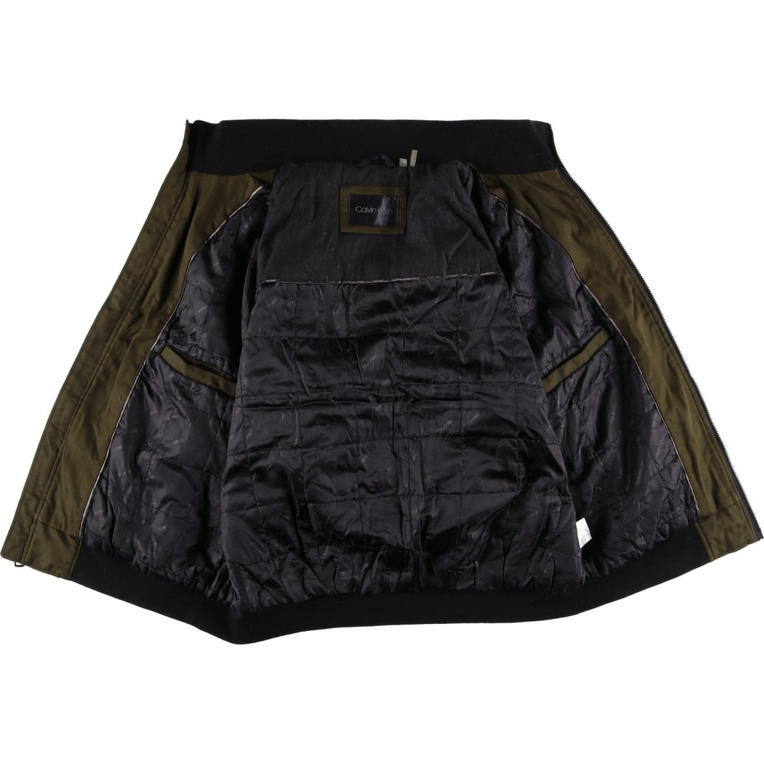 Calvin Klein Ripstop Padded Puffer Jacket, Men's Size L polyester brown type Vintage Second Hand