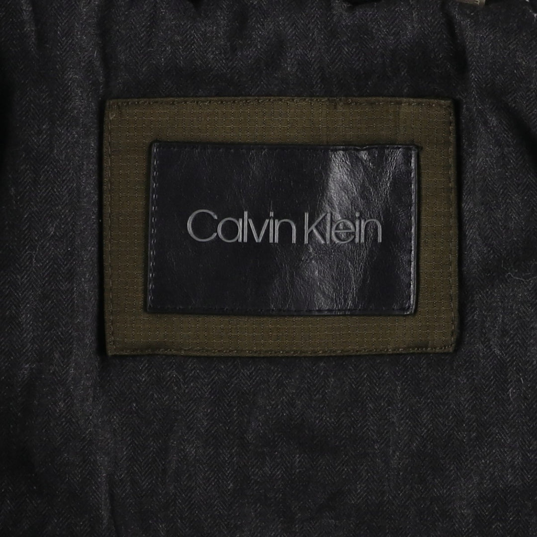 Calvin Klein Ripstop Padded Puffer Jacket, Men's Size L polyester brown type Vintage Second Hand