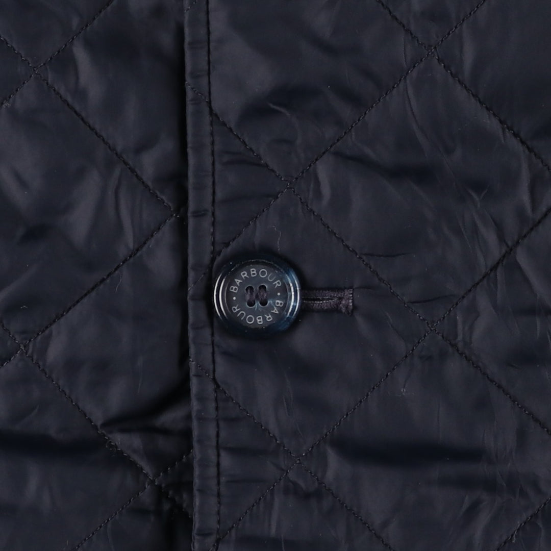 2000s~ Barbour Dress Tartan 3 Warrant Quilted Jacket, Men's XL polyamide black type Vintage Second Hand