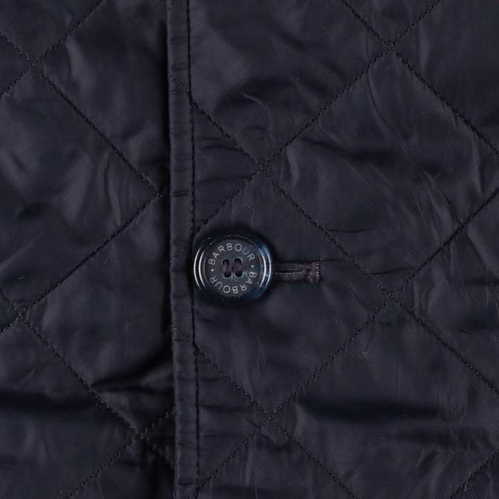 2000s~ Barbour Dress Tartan 3 Warrant Quilted Jacket, Men's XL polyamide black type Vintage Second Hand