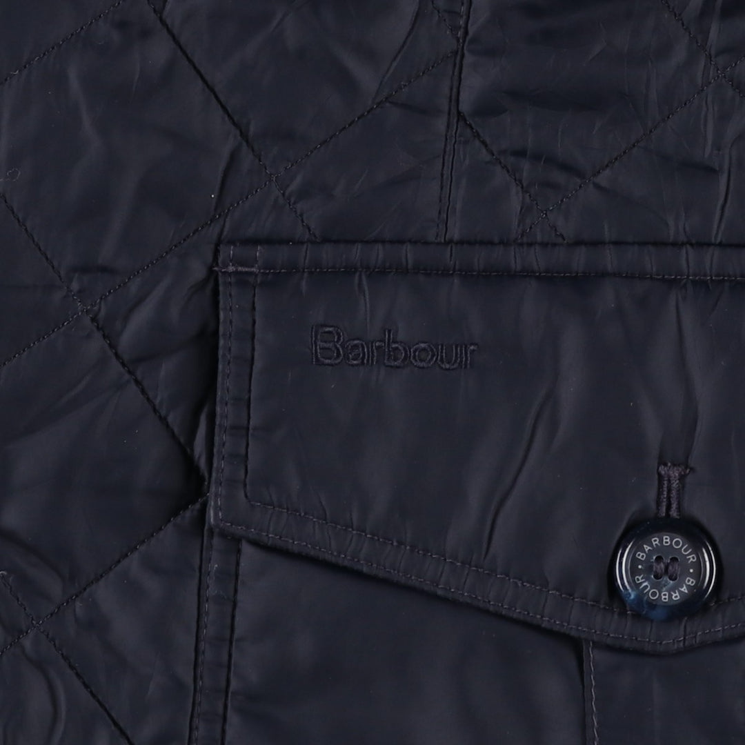 2000s~ Barbour Dress Tartan 3 Warrant Quilted Jacket, Men's XL polyamide black type Vintage Second Hand