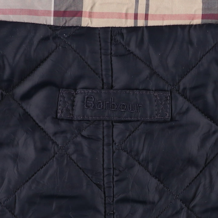 2000s~ Barbour Dress Tartan 3 Warrant Quilted Jacket, Men's XL polyamide black type Vintage Second Hand