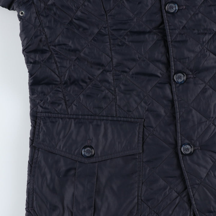 2000s~ Barbour Dress Tartan 3 Warrant Quilted Jacket, Men's XL polyamide black type Vintage Second Hand