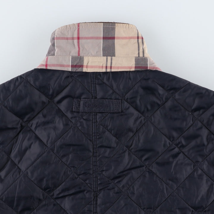 2000s~ Barbour Dress Tartan 3 Warrant Quilted Jacket, Men's XL polyamide black type Vintage Second Hand