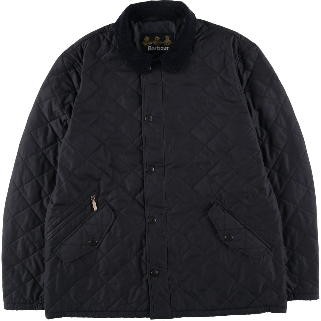 2000s~ Barbour 3 Warrant Quilted Jacket, Men's Size L polyamide black type Vintage Second Hand
