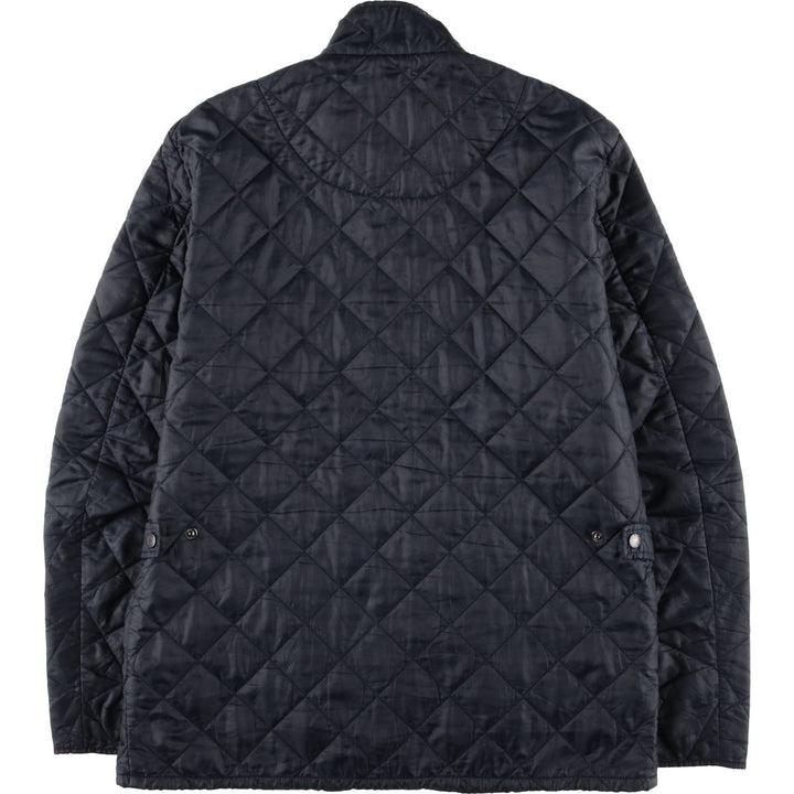 2000s~ Barbour 3 Warrant Quilted Puffer Jacket, Men's Size L polyester navy blue type Vintage Second Hand