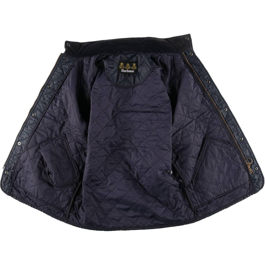 2000s~ Barbour 3 Warrant Quilted Puffer Jacket, Men's Size L polyester navy blue type Vintage Second Hand