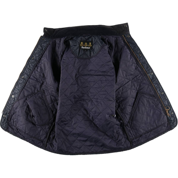 2000s~ Barbour 3 Warrant Quilted Puffer Jacket, Men's Size L polyester navy blue type Vintage Second Hand