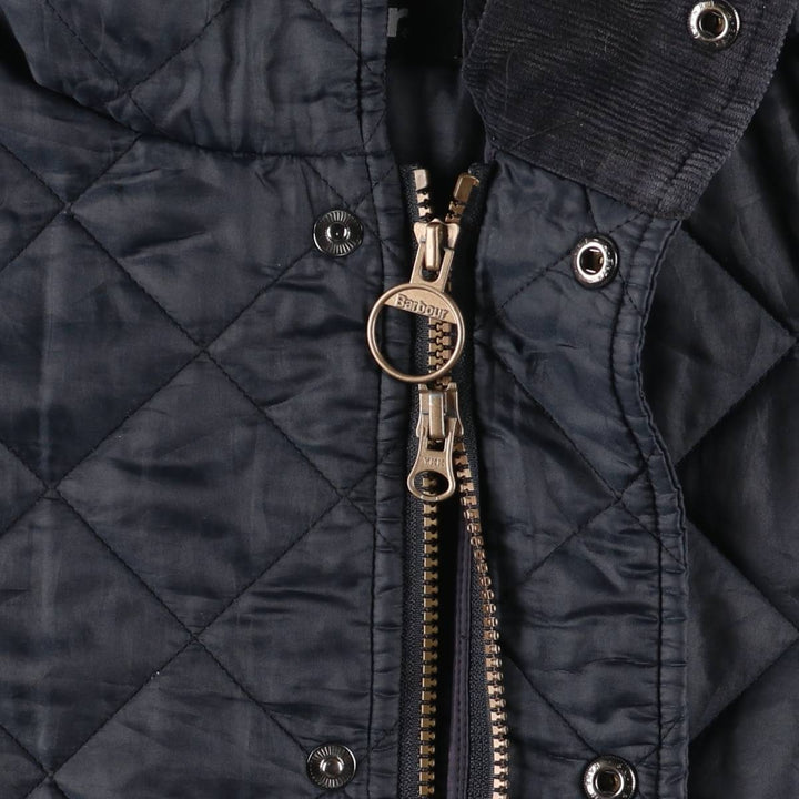 2000s~ Barbour 3 Warrant Quilted Puffer Jacket, Men's Size L polyester navy blue type Vintage Second Hand