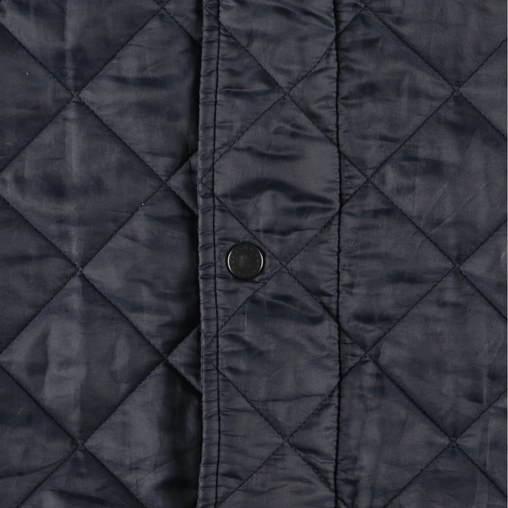 2000s~ Barbour 3 Warrant Quilted Puffer Jacket, Men's Size L polyester navy blue type Vintage Second Hand