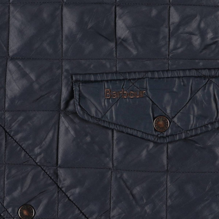 2000s~ Barbour 3 Warrant Quilted Puffer Jacket, Men's Size L polyester navy blue type Vintage Second Hand