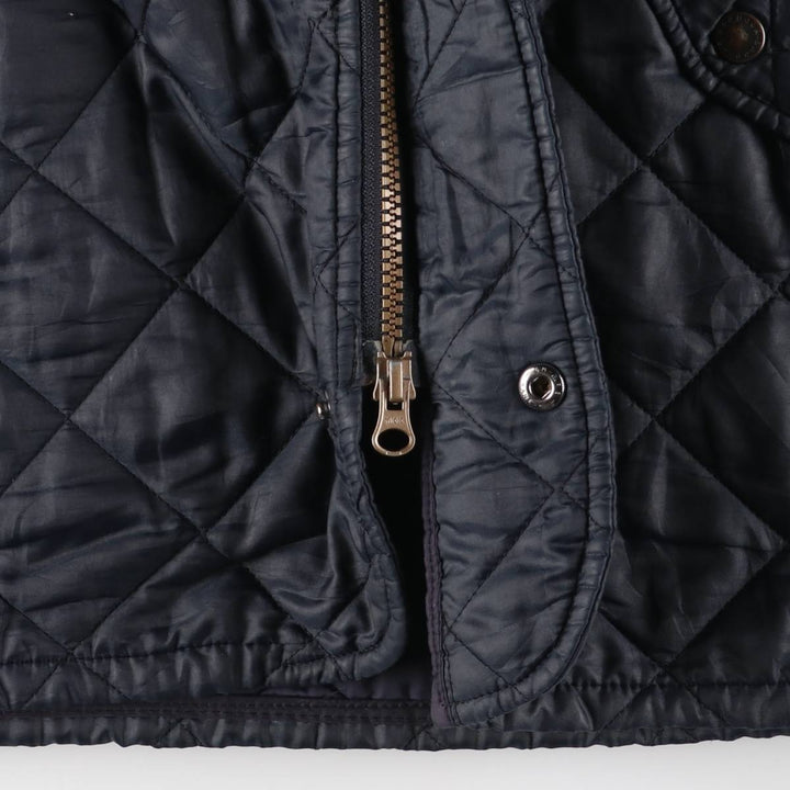 2000s~ Barbour 3 Warrant Quilted Puffer Jacket, Men's Size L polyester navy blue type Vintage Second Hand