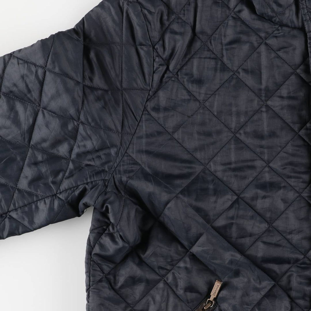 2000s~ Barbour 3 Warrant Quilted Puffer Jacket, Men's Size L polyester navy blue type Vintage Second Hand