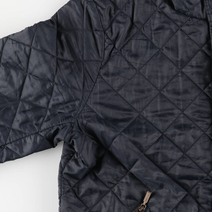 2000s~ Barbour 3 Warrant Quilted Puffer Jacket, Men's Size L polyester navy blue type Vintage Second Hand