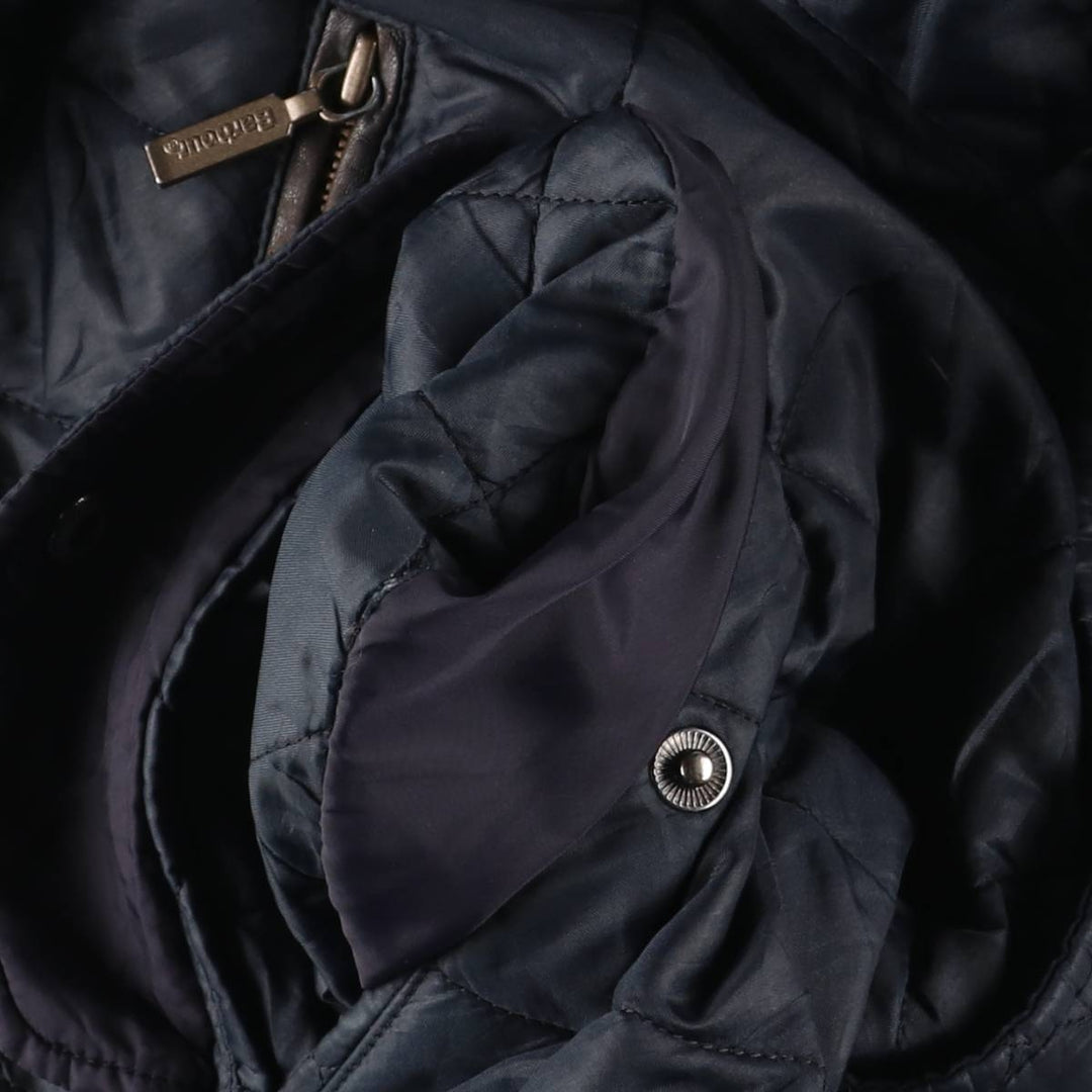 2000s~ Barbour 3 Warrant Quilted Puffer Jacket, Men's Size L polyester navy blue type Vintage Second Hand