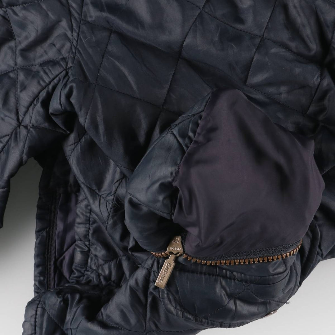 2000s~ Barbour 3 Warrant Quilted Puffer Jacket, Men's Size L polyester navy blue type Vintage Second Hand