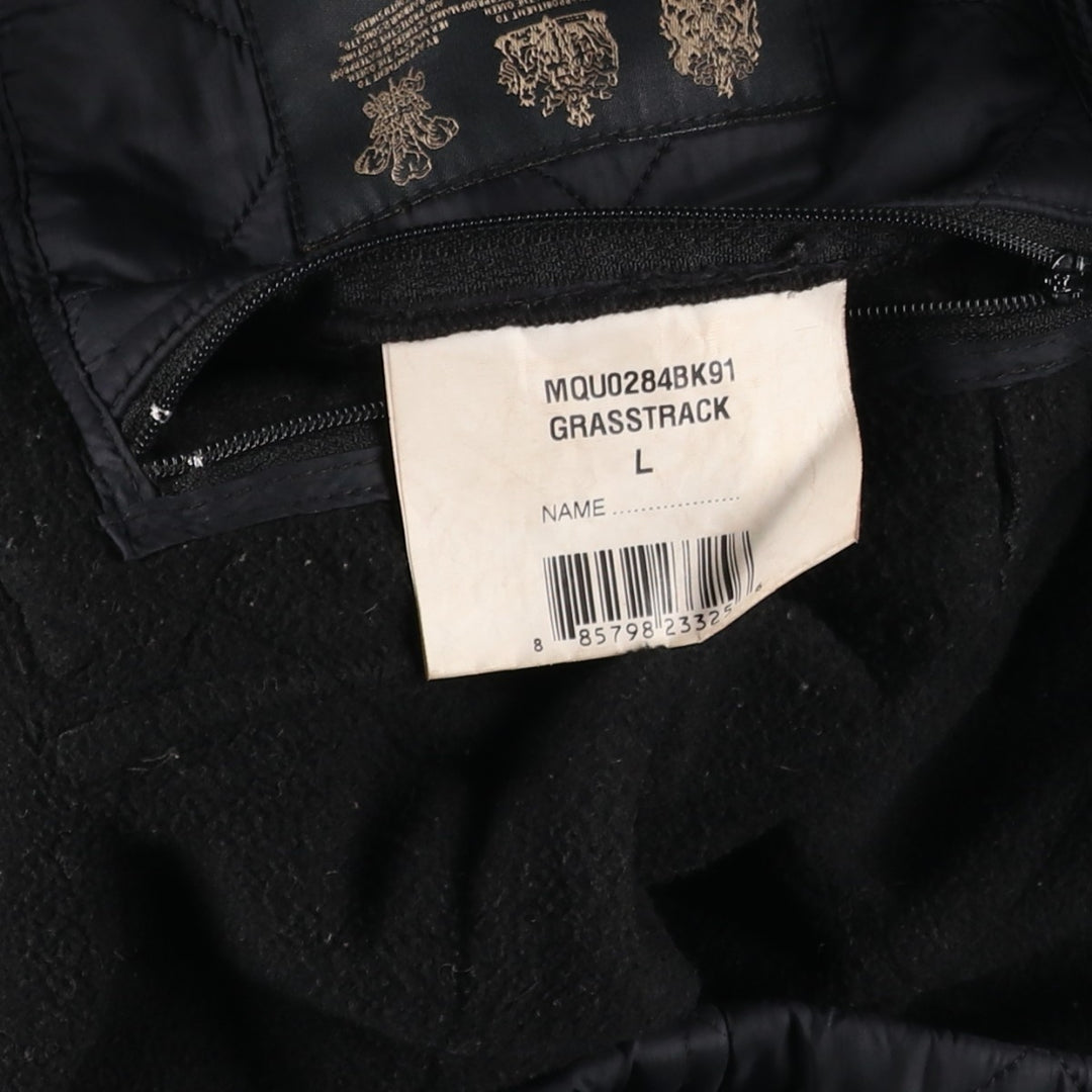 2000s~ Barbour INTERNATIONAL Quilted Jacket, Men's Size L polyamide black type Vintage Second Hand