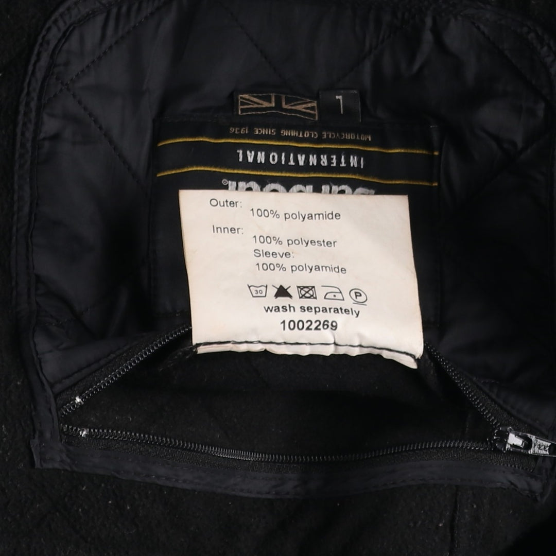 2000s~ Barbour INTERNATIONAL Quilted Jacket, Men's Size L polyamide black type Vintage Second Hand