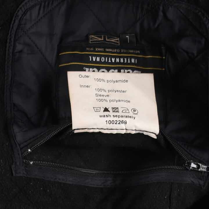 2000s~ Barbour INTERNATIONAL Quilted Jacket, Men's Size L polyamide black type Vintage Second Hand