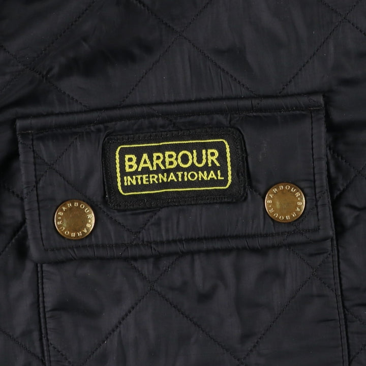 2000s~ Barbour INTERNATIONAL Quilted Jacket, Men's Size L polyamide black type Vintage Second Hand