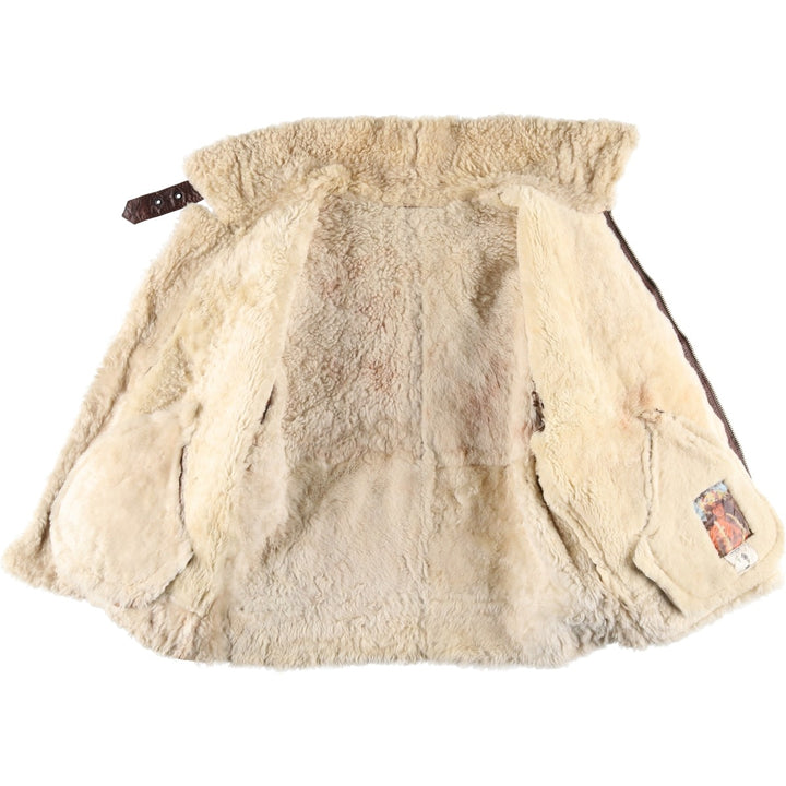 Vintage DANIEL ADVENTURE B-3 Type Sheepskin Mouton Flight Jacket, Men's Size L unclear brown type Vintage Second Hand
