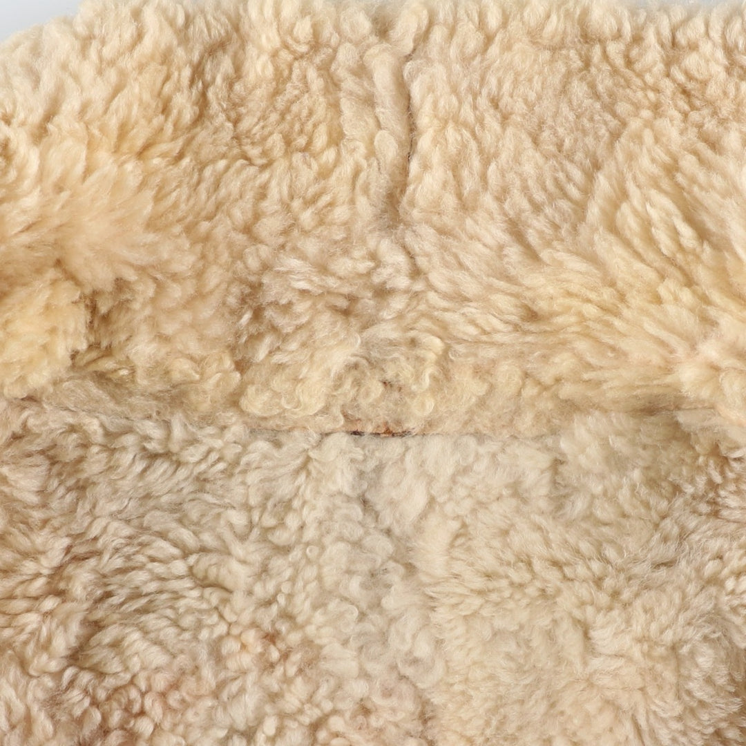 Vintage DANIEL ADVENTURE B-3 Type Sheepskin Mouton Flight Jacket, Men's Size L unclear brown type Vintage Second Hand