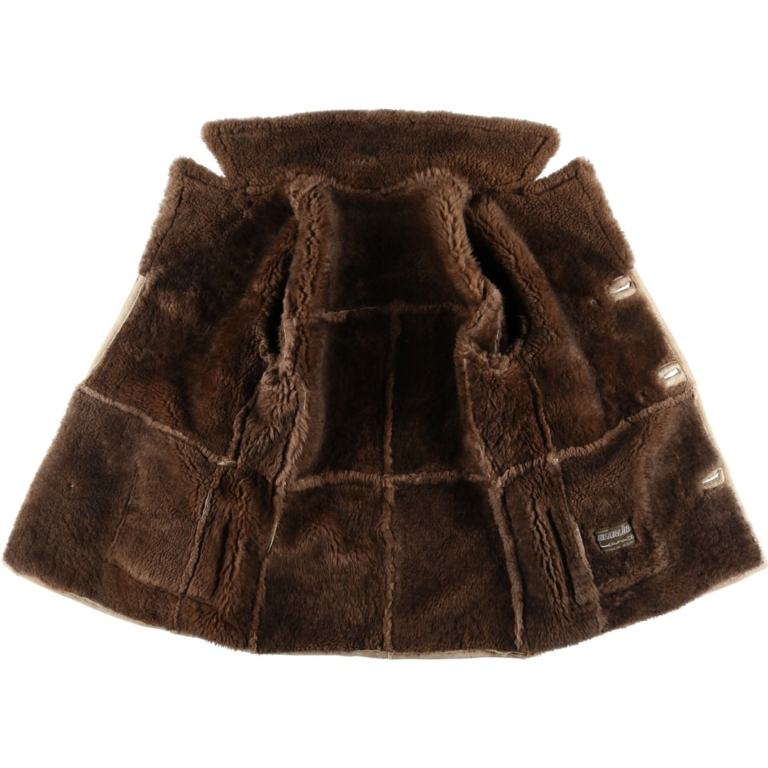 Vintage Lawrence sheepskin shearling lunch coat, made in the USA, size M, men's. Genuine Leather Sheepskin Beige type Vintage Second Hand