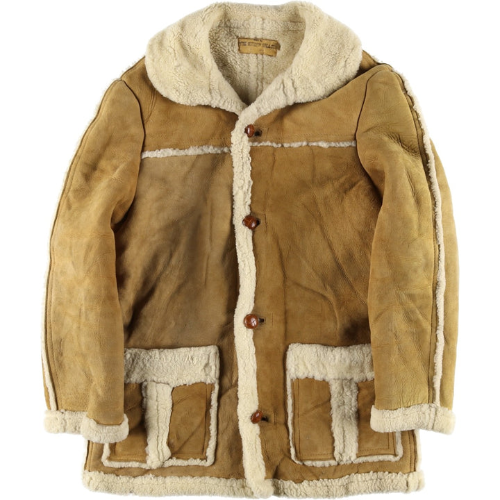 THE SHEEP SHACK Vintage Sheepskin Mouton Jacket, Men's Size Medium unclear Beige type Vintage Second Hand