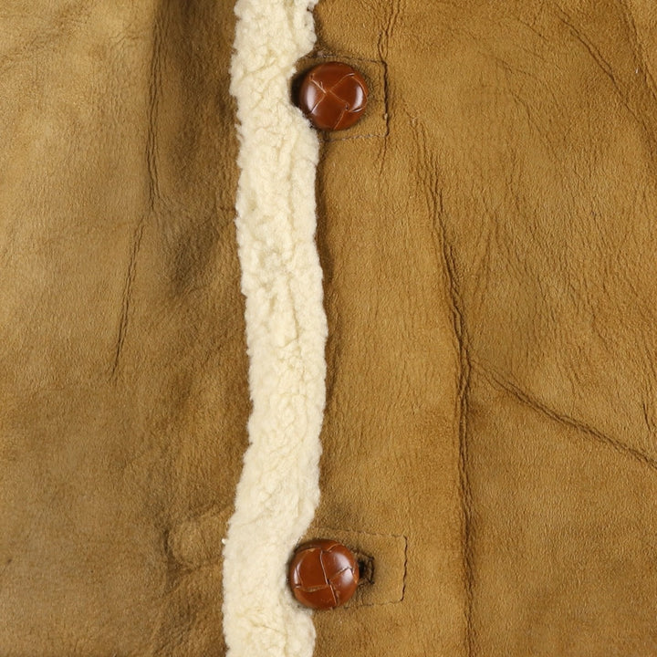 THE SHEEP SHACK Vintage Sheepskin Mouton Jacket, Men's Size Medium unclear Beige type Vintage Second Hand