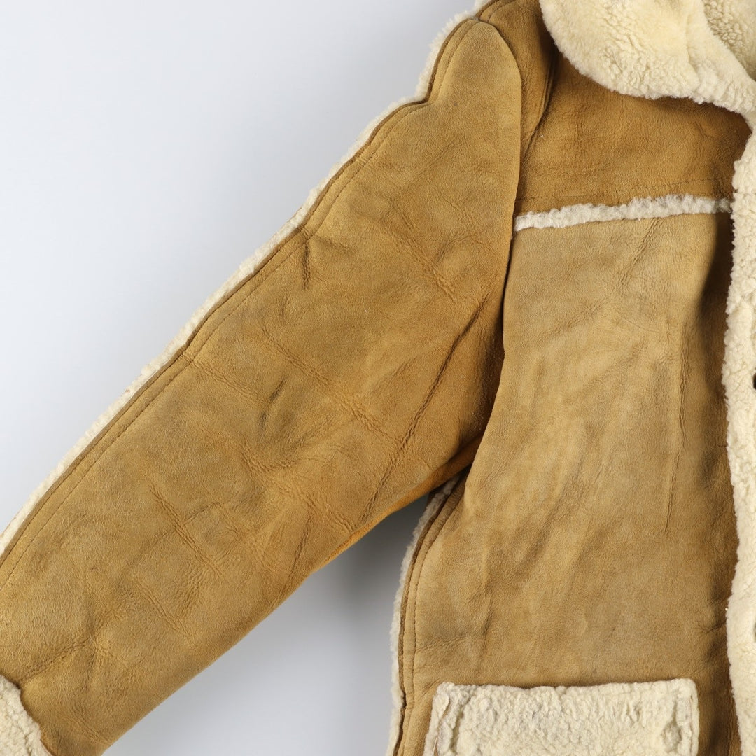 THE SHEEP SHACK Vintage Sheepskin Mouton Jacket, Men's Size Medium unclear Beige type Vintage Second Hand