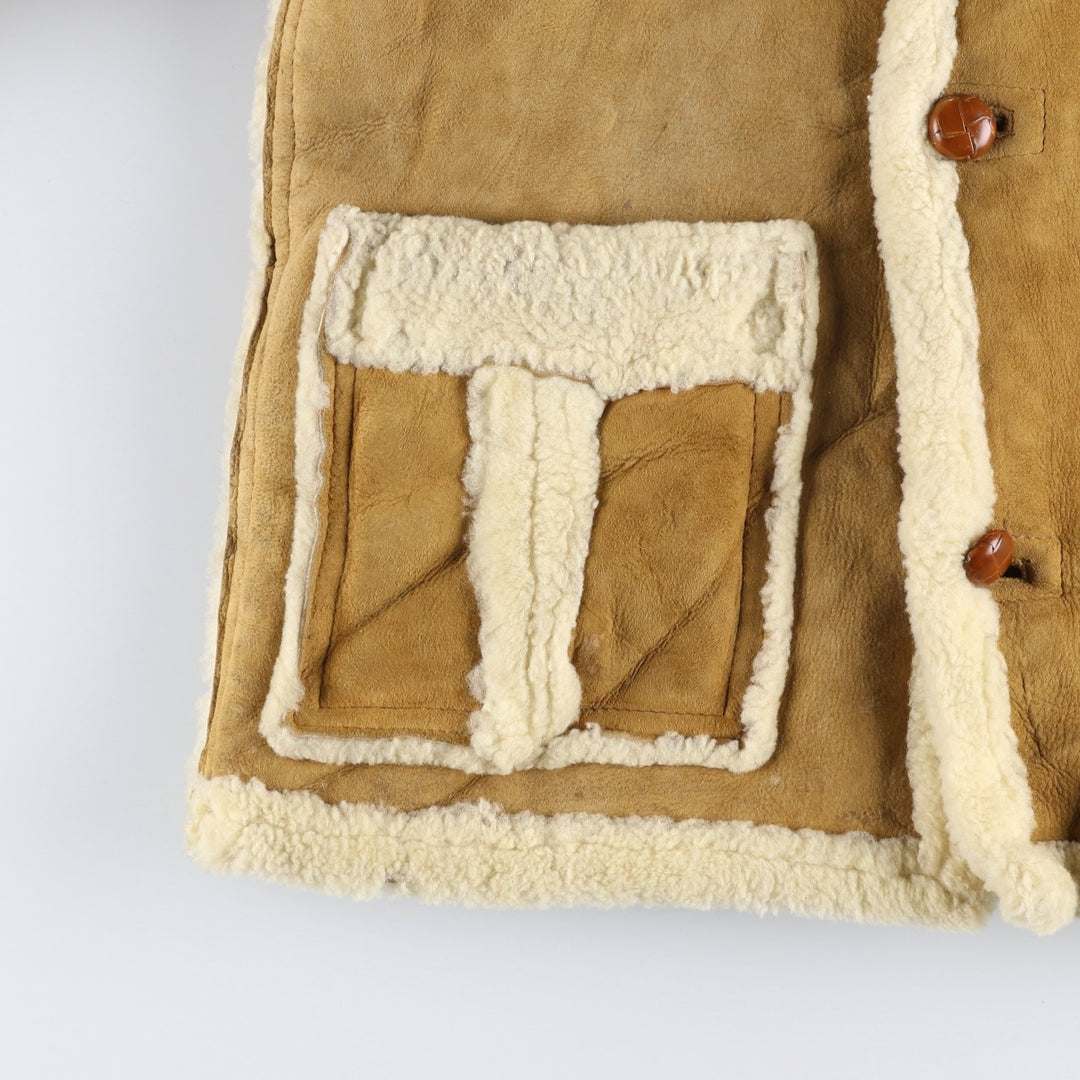 THE SHEEP SHACK Vintage Sheepskin Mouton Jacket, Men's Size Medium unclear Beige type Vintage Second Hand