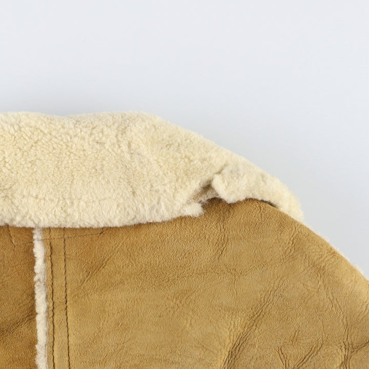 THE SHEEP SHACK Vintage Sheepskin Mouton Jacket, Men's Size Medium unclear Beige type Vintage Second Hand