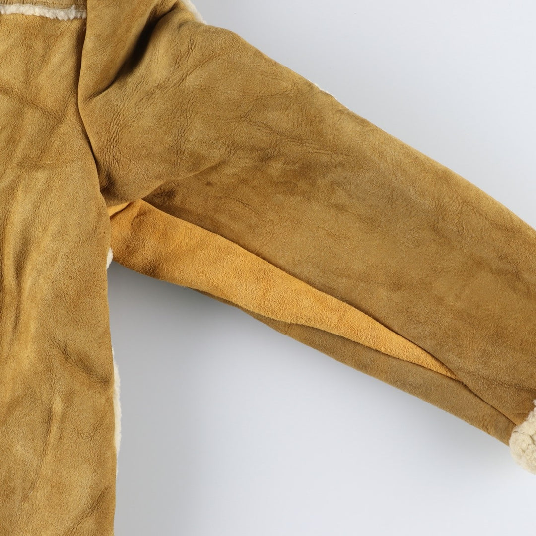 THE SHEEP SHACK Vintage Sheepskin Mouton Jacket, Men's Size Medium unclear Beige type Vintage Second Hand