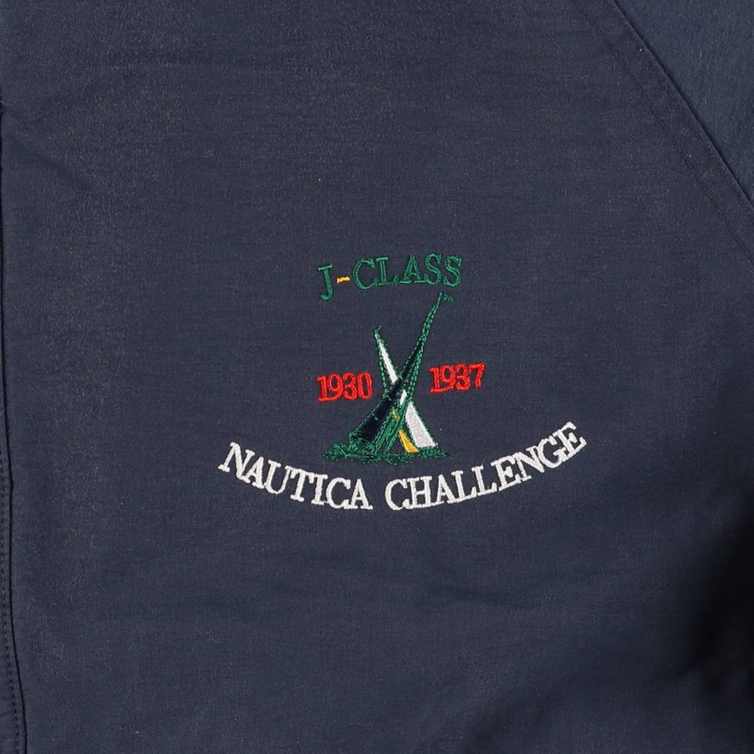 90'S Nautica sailing jacket, men's XL size, vintage cotton navy blue type Vintage Second Hand