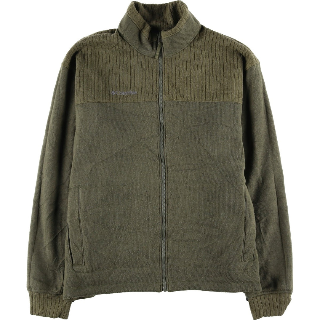 Columbia Reversible Ripstop Padded Puffer Jacket, Men's Size L polyester Khaki type sage green Vintage Second Hand