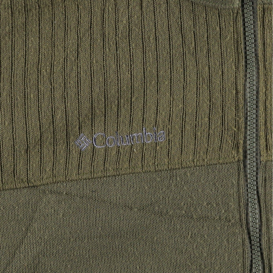 Columbia Reversible Ripstop Padded Puffer Jacket, Men's Size L polyester Khaki type sage green Vintage Second Hand